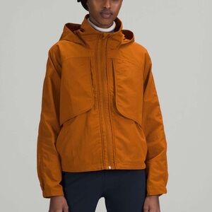 Lululemon Always Effortless Jacket Rain  Butternut Brown Jacket Burnt Orange 10